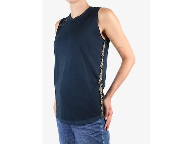 Autre Marque Top imperdibles azul sin mangas- talla S 