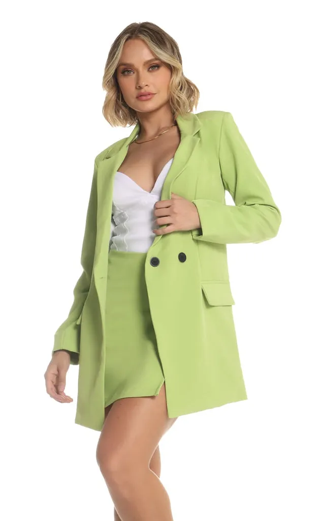 Blazer Verde Limón Oversize
