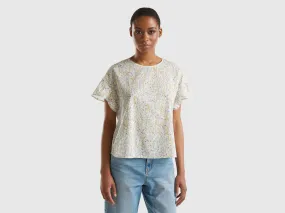 Blusa estampada de algodón ligero