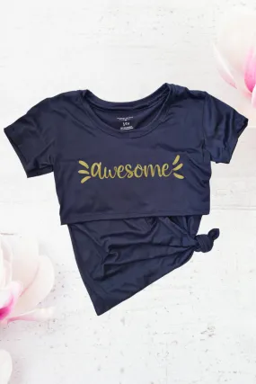 Blusa maternidad-lactancia mc estampada. Awesome foil