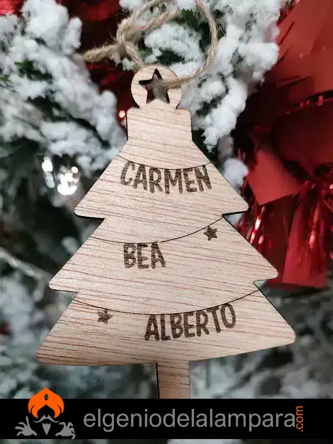 Bola de Navidad arbol con nombres