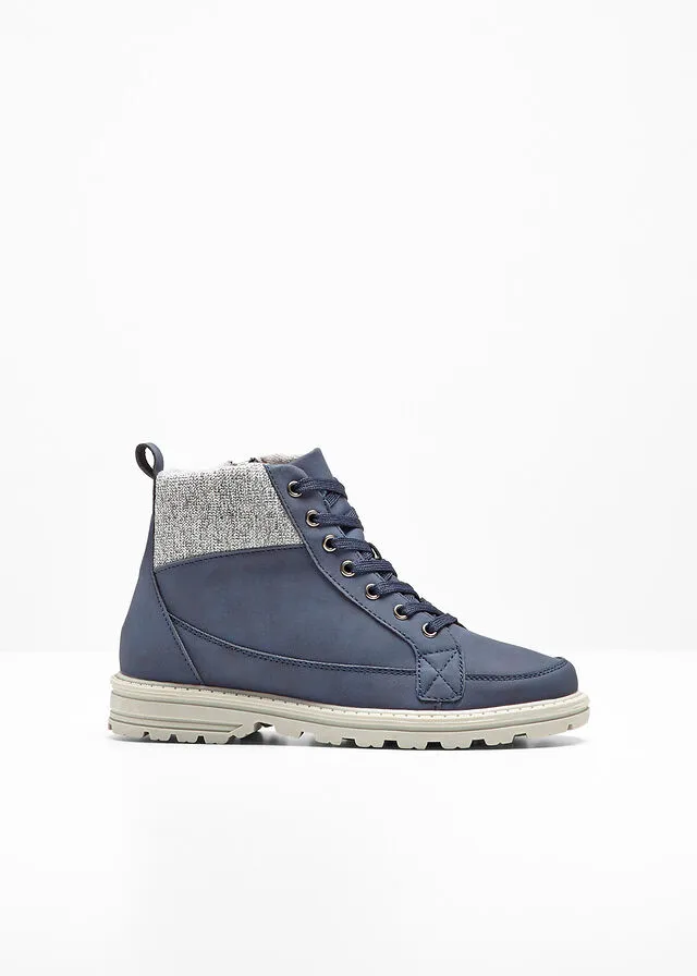Botas con cordones Azul oscuro