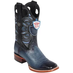 Botas de Avestruz Panza Suave Horma Cuadrada Ancha WW-28249714