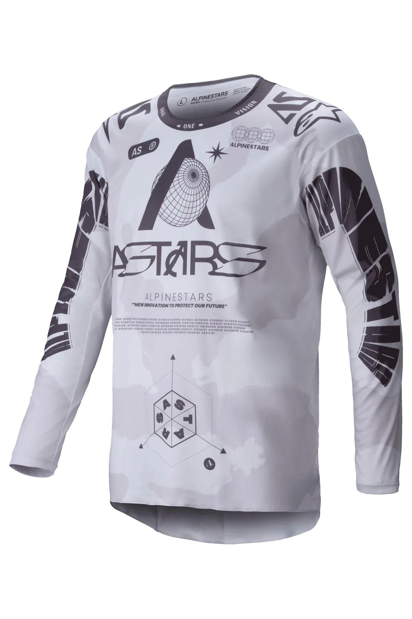 Camiseta de Cross Alpinestars Racer Hollow Camuflaje Claro-Marrón