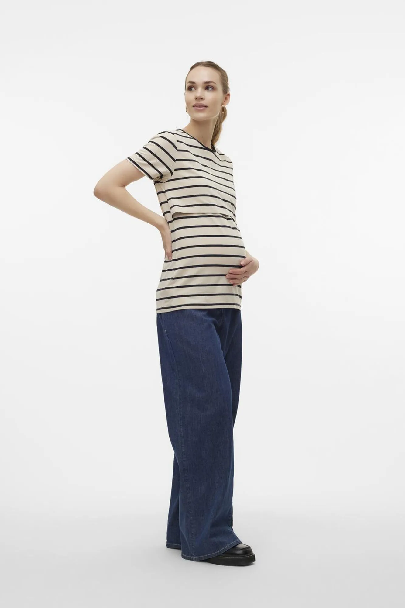 Camiseta de manga corta maternity y lactancia