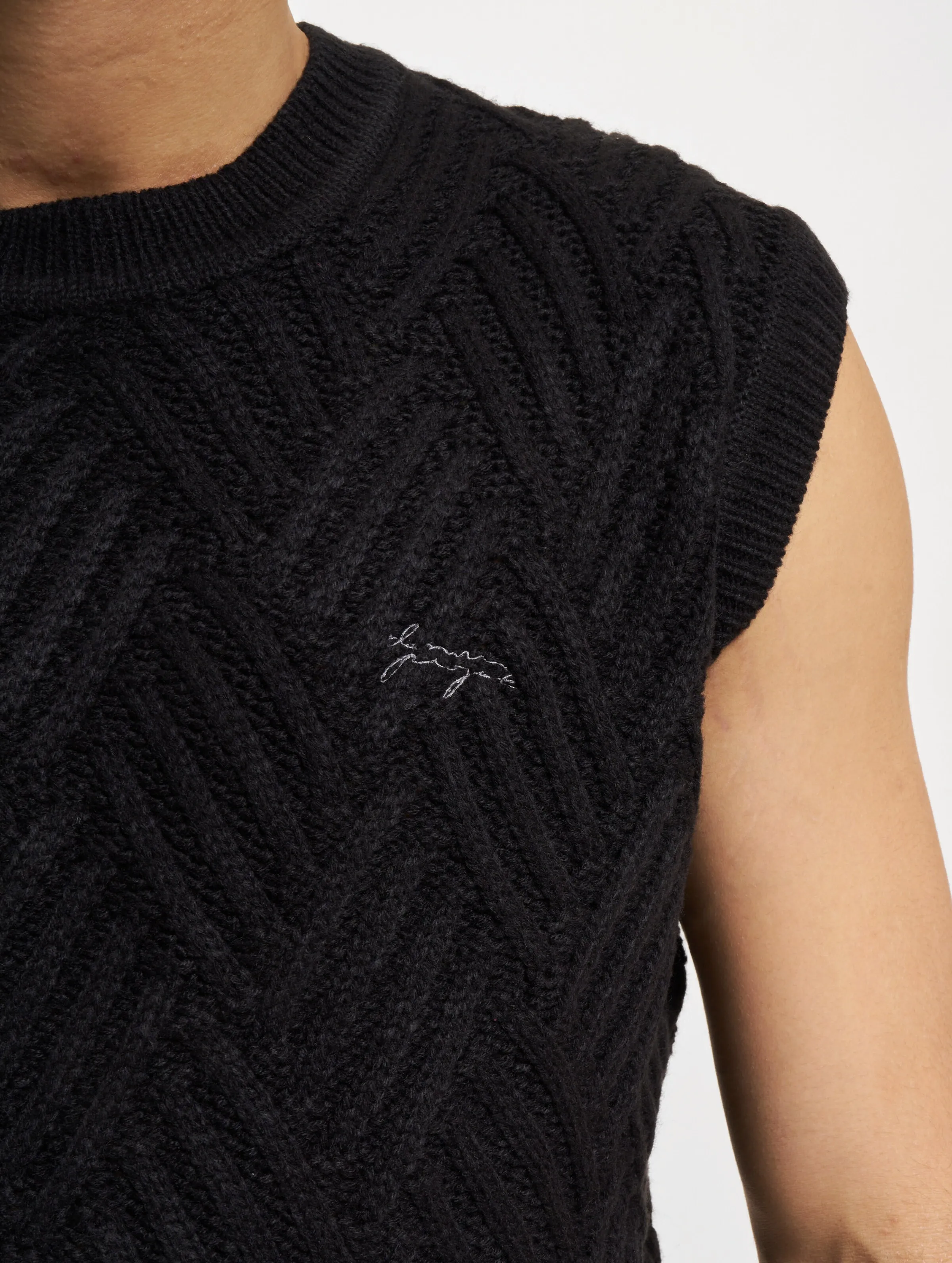 Denim Project Knitted Crossed