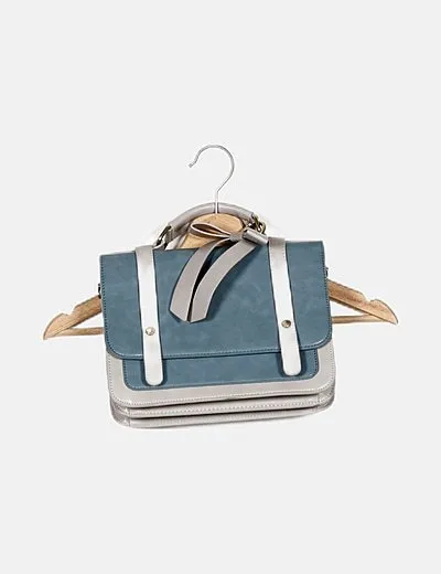 Ecosusi Bolso bicolor detalle lazo