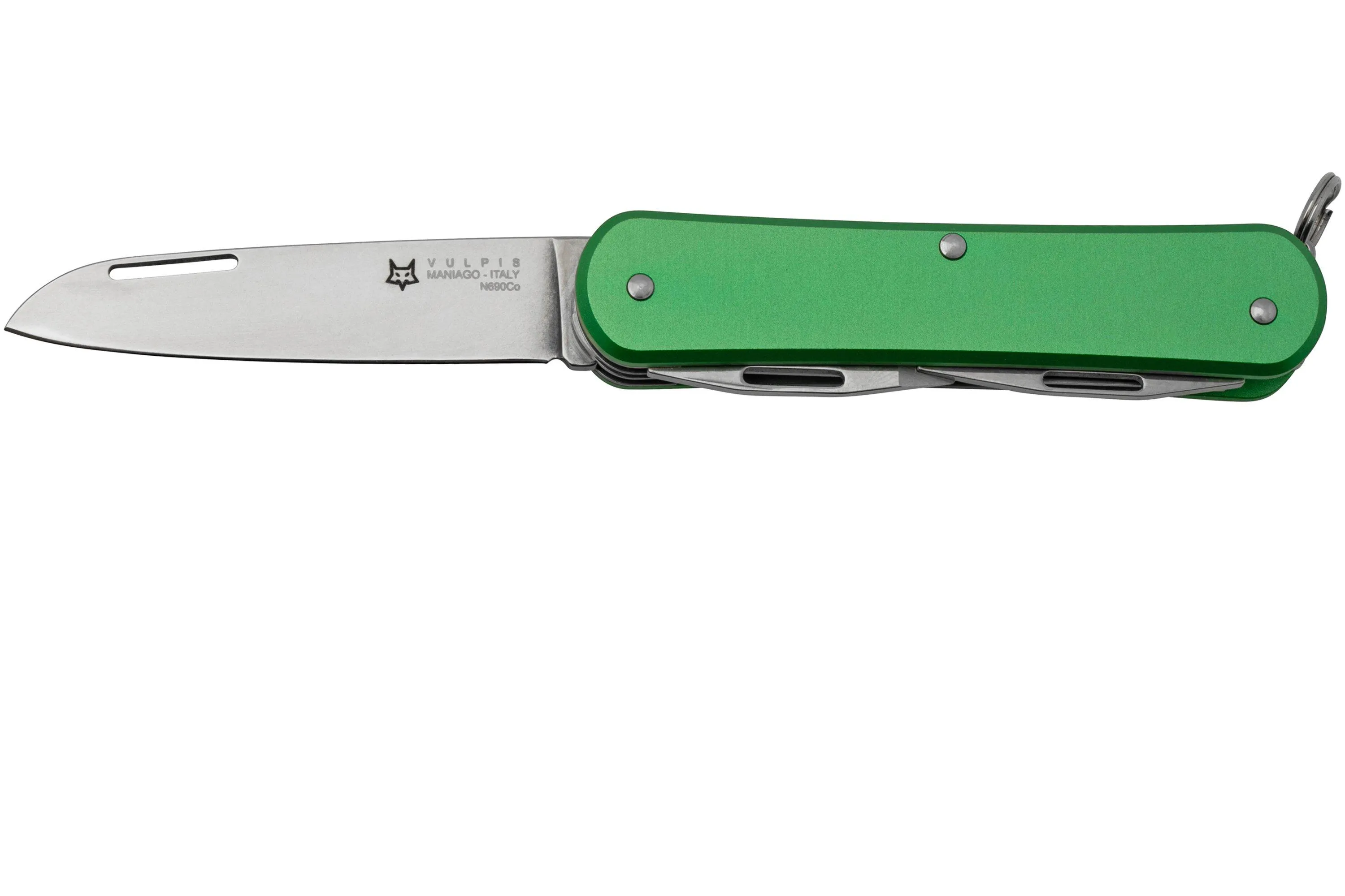 FOX Vulpis 4-Tools FX-VP130-S4OD, N690Co, Aluminium OD Green,  Navaja suiza