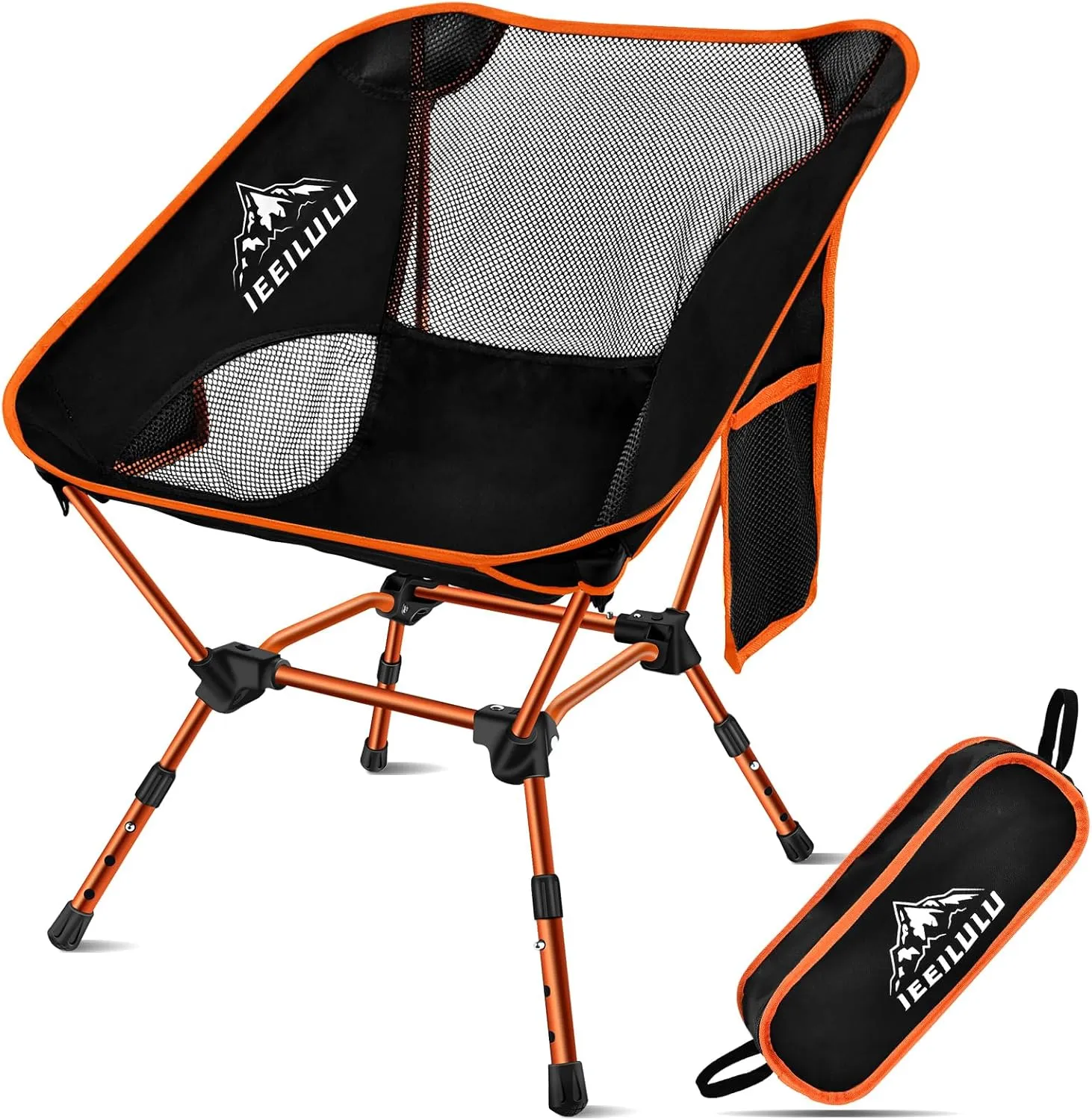 IEEILULU Sillas de Camping  Ligera Compacta Ultraligera Sillas Camping  Carga de 130 kg  para Acampada  Jardín  Pesca  Playa  Te