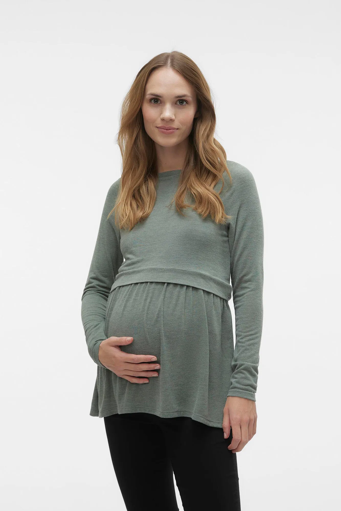 Mamalicious Top de manga larga maternity de lactancia