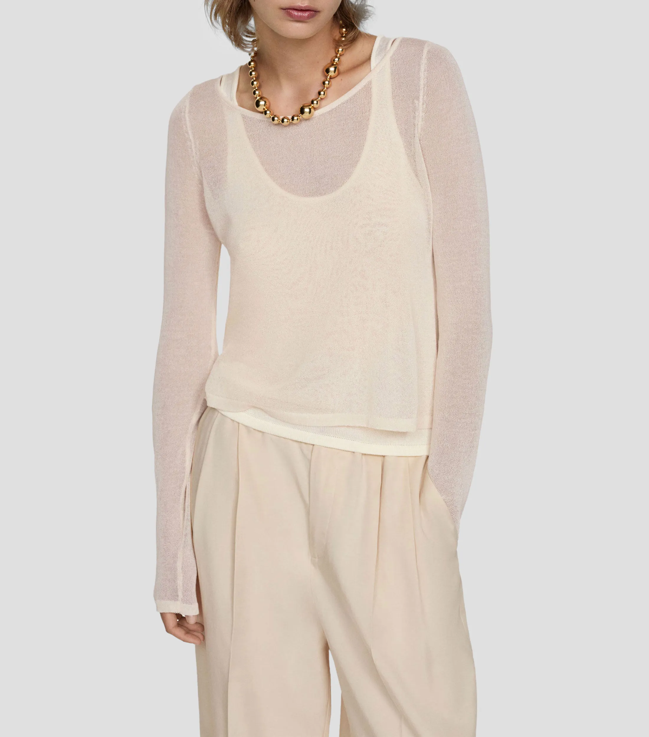 Mango Jersey liso Mujer