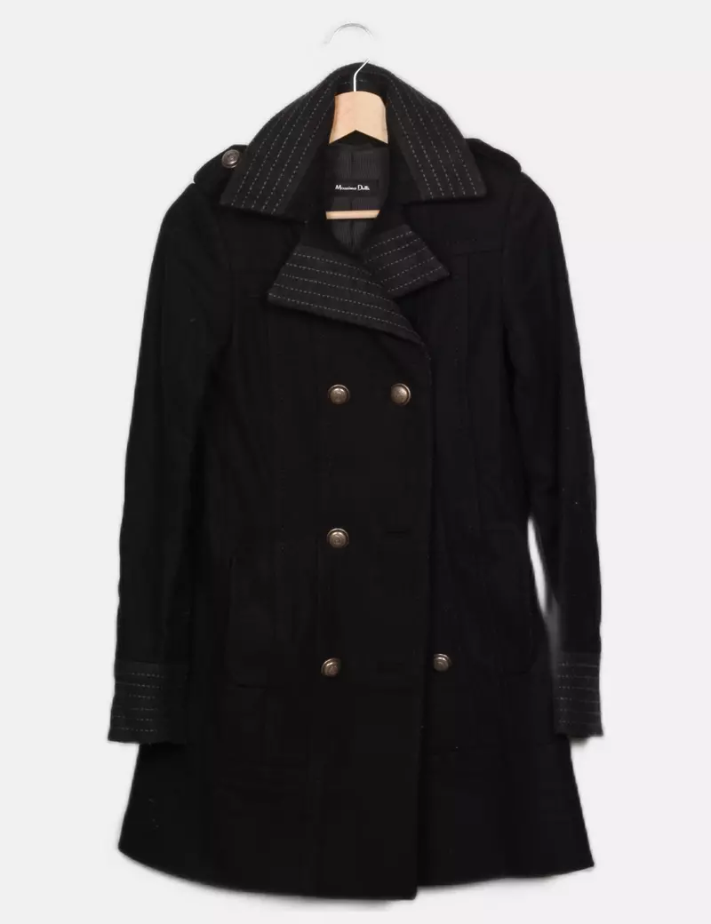 Massimo Dutti Chaquetón de paño
