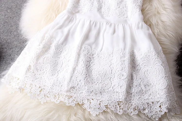Nice Lace Hollow Out Hook Flower Skirt&Party Dress