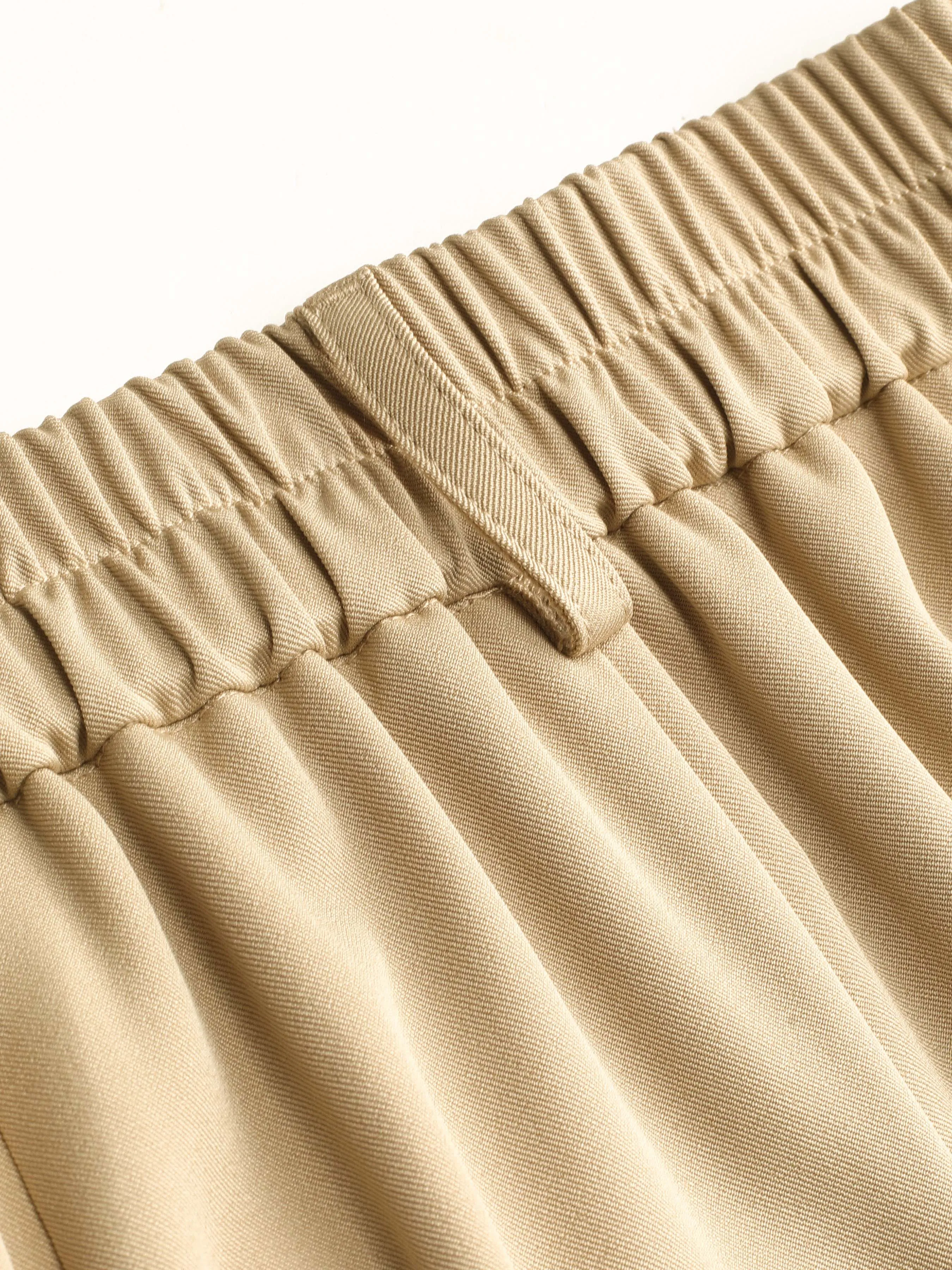 Pantalones de pernera ancha lisos de cintura media de Curvy