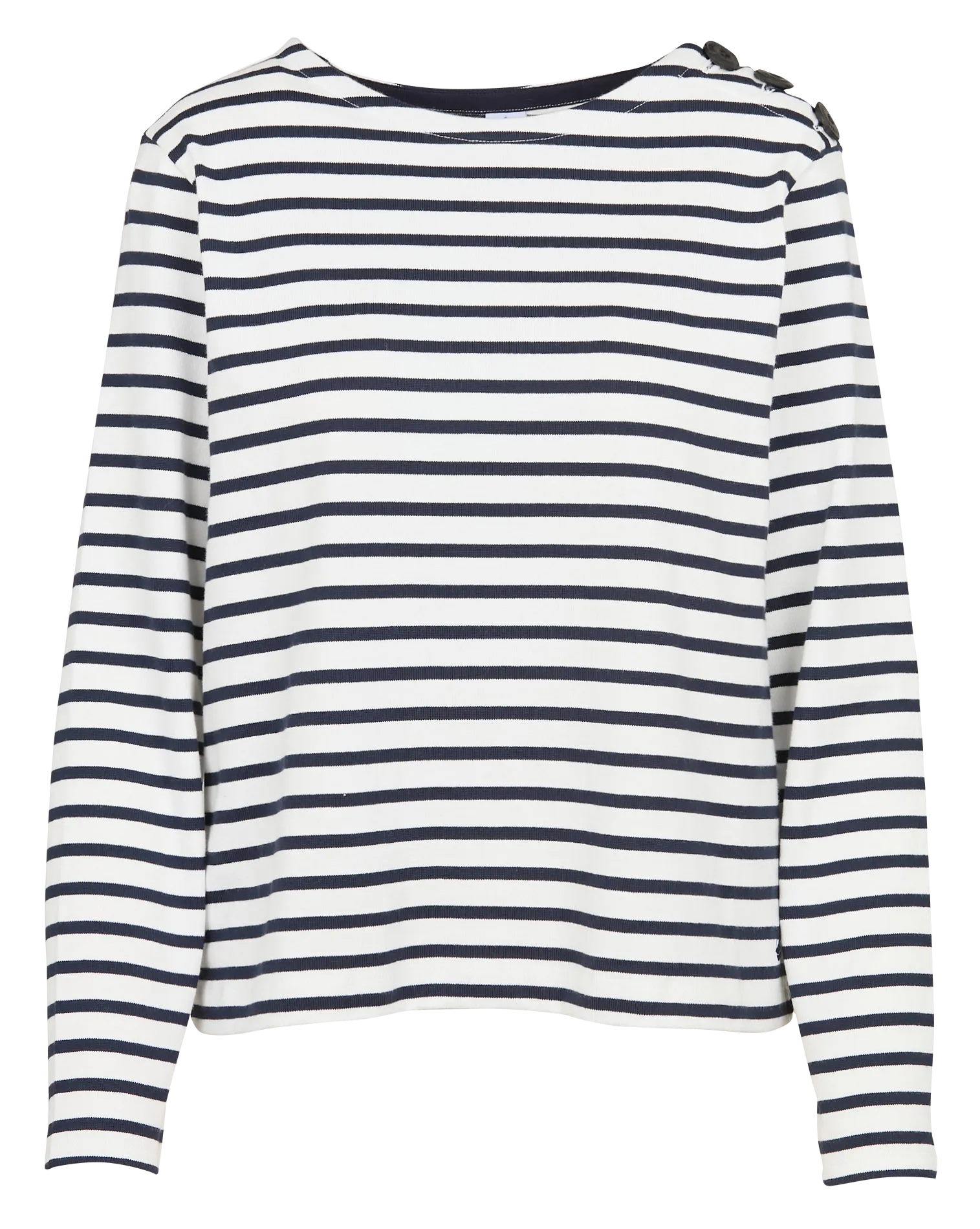 PETIT BATEAU Camiseta con cuello redondo  en blanco