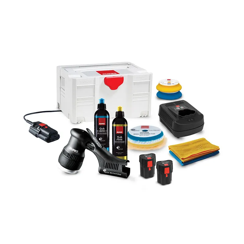 Pulidora de Bateria HLR75 Mini Ibrid Bigfoot KIT LUX