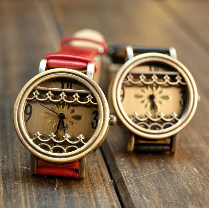 Retro Lace Fresh Campus Hollow Watch
