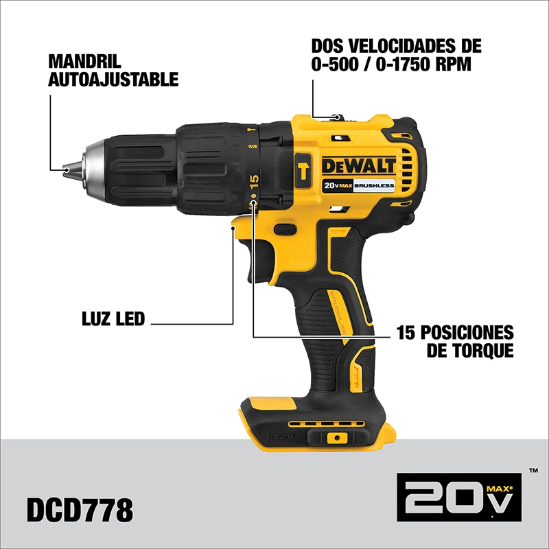 Rotomartillo +  Atornillador de Impacto Dewalt Brushless
