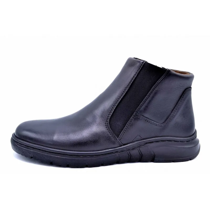 Tamicus VA5063 negro | Bota de piel para hombre | Horma ancha