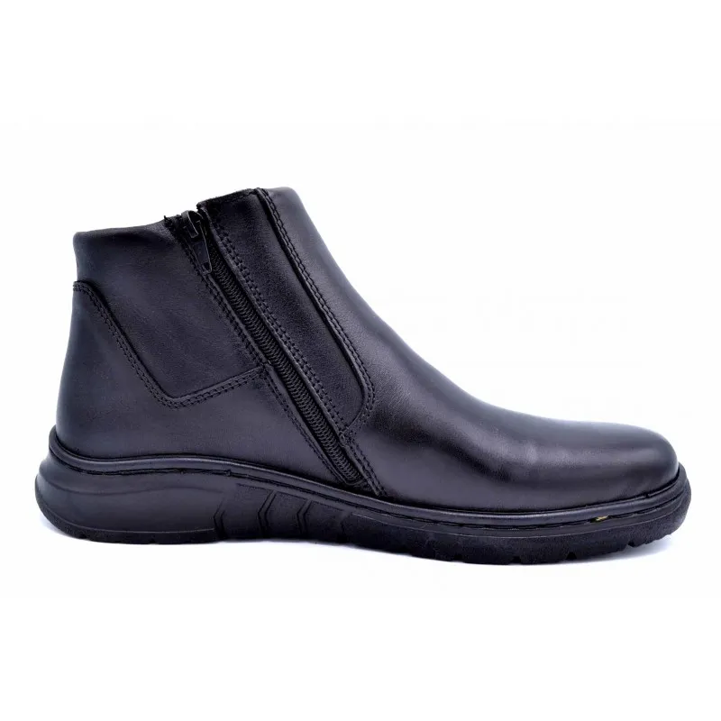 Tamicus VA5063 negro | Bota de piel para hombre | Horma ancha