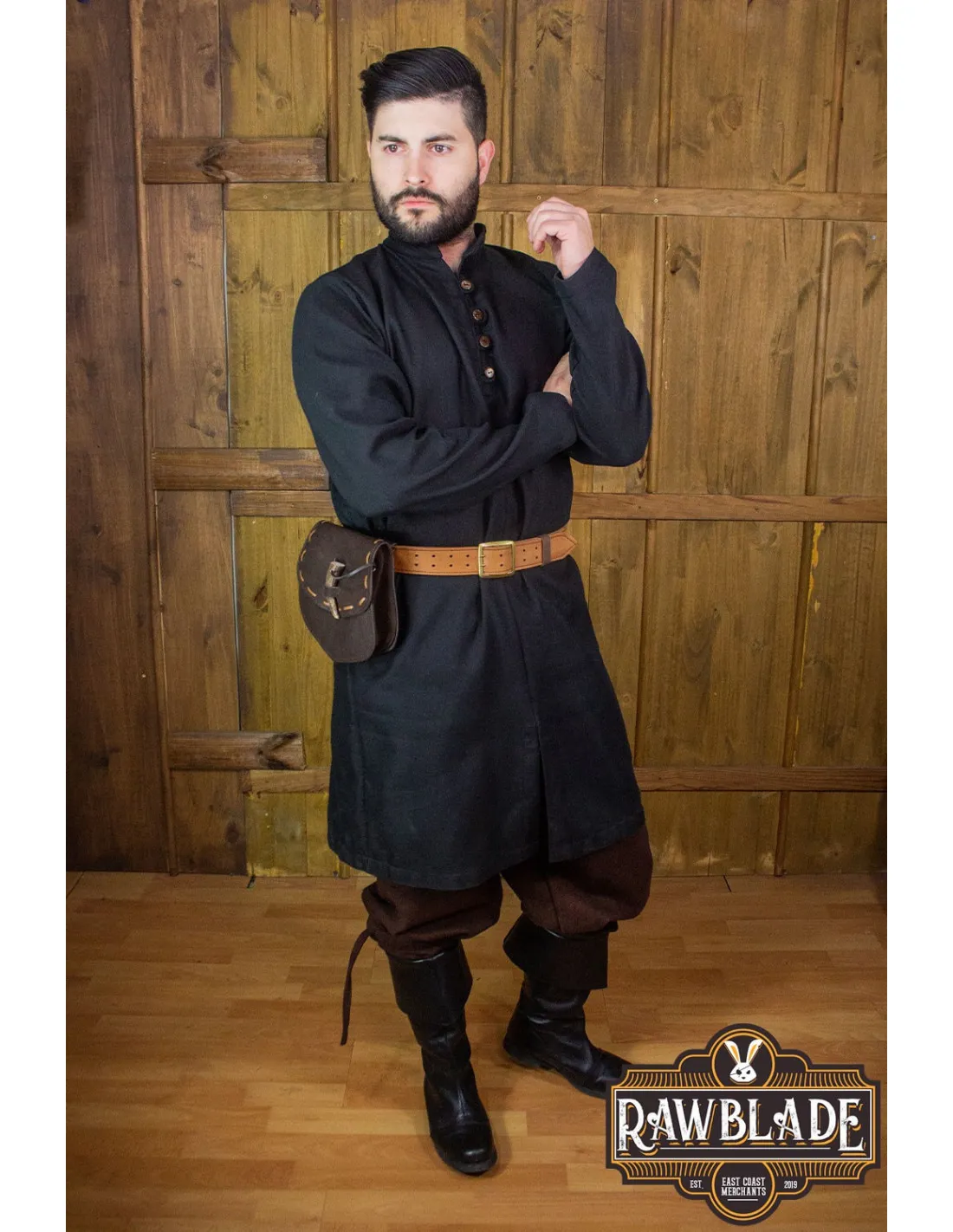 Túnica Medieval Radovan - negro