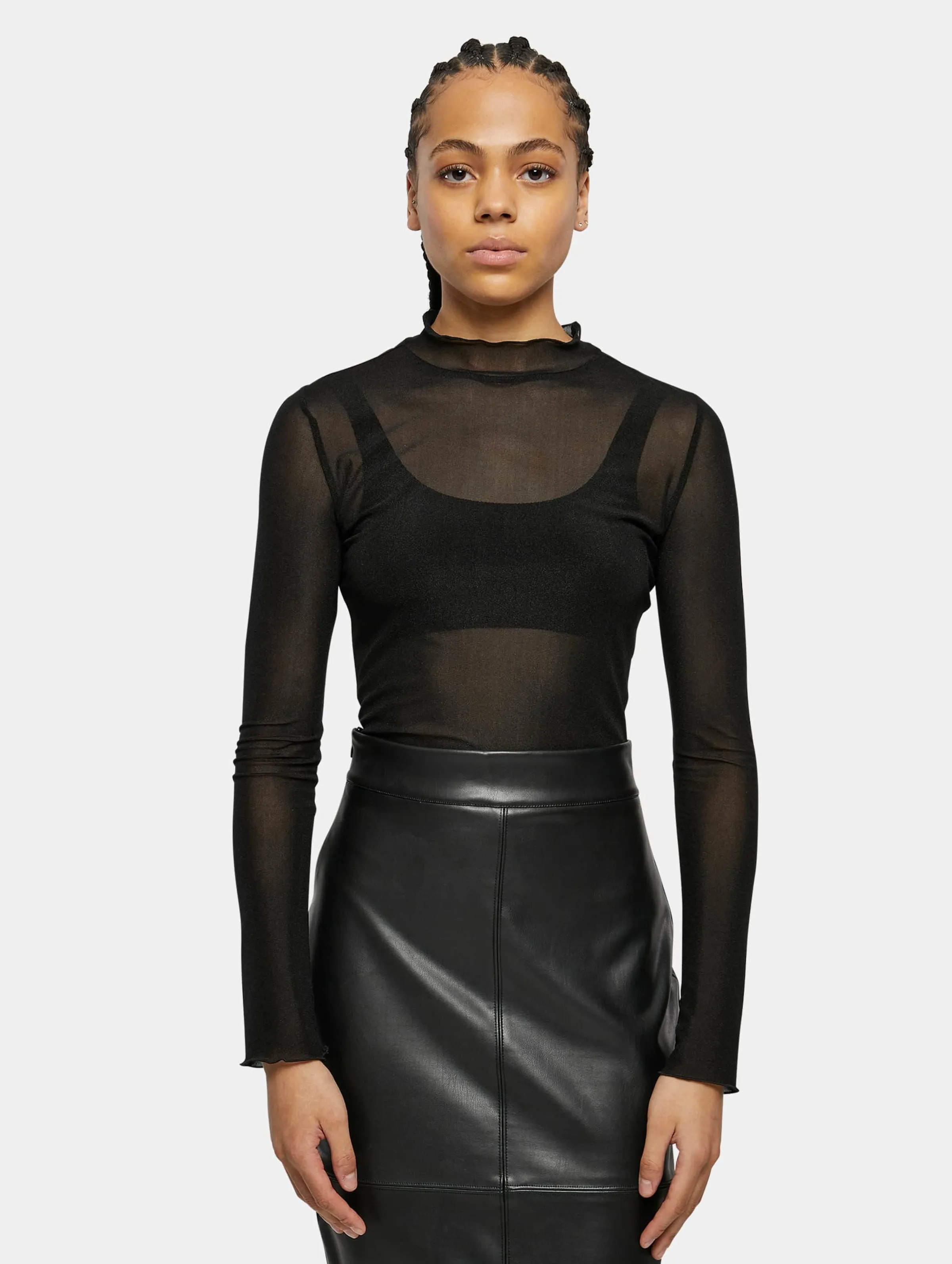 Urban Classics Ladies Mesh Turtleneck Body
