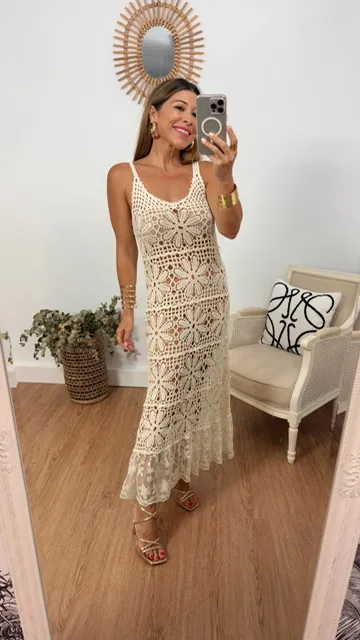 Vestido Crochet Rebeca