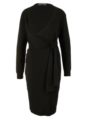 Vestido de punto premamá/de lactancia Negro