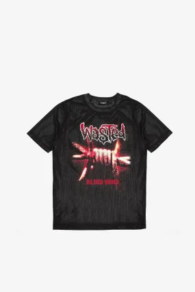 wasted paris camiseta mesh blind negro